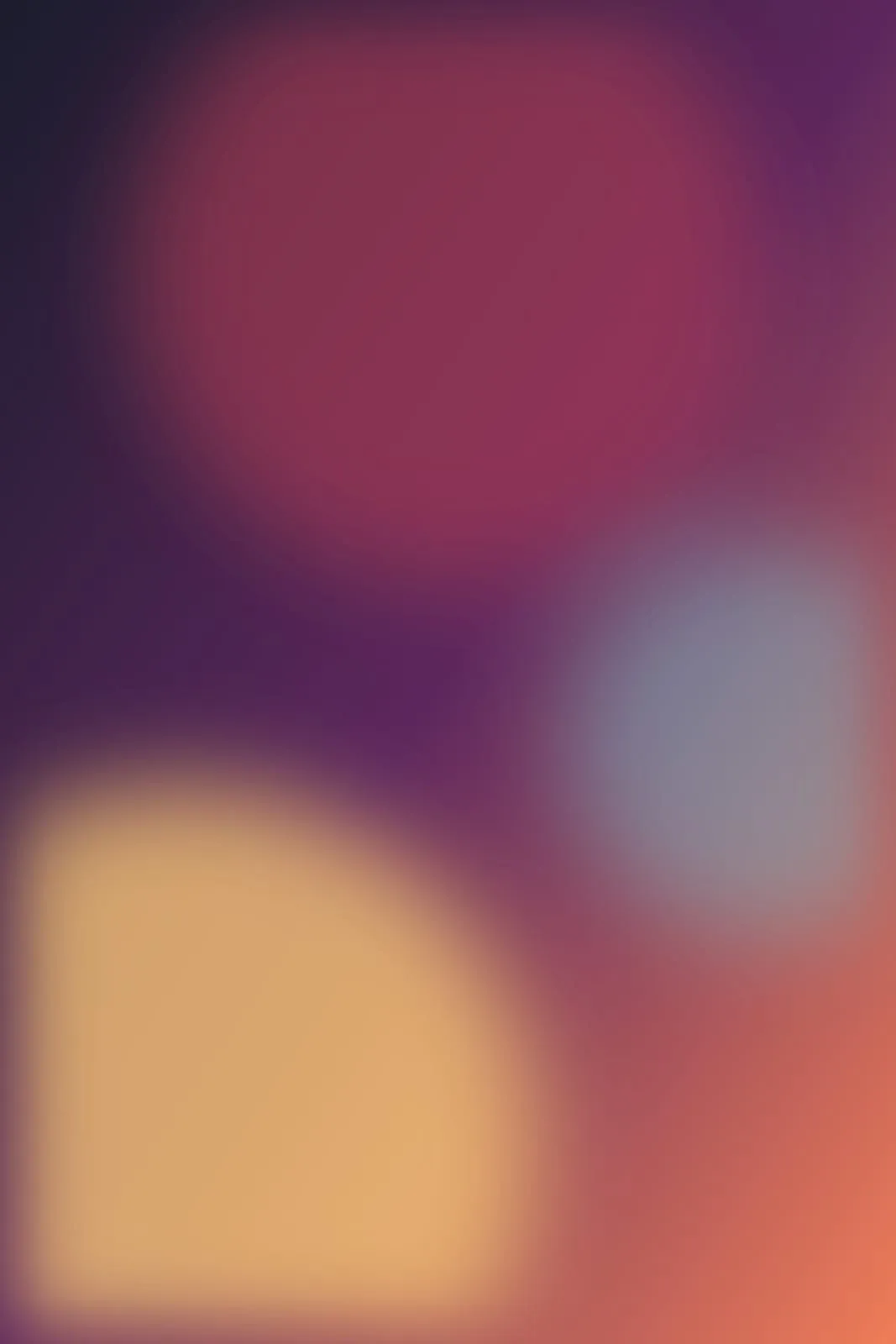 Abstract portrait gradient in plum and ember